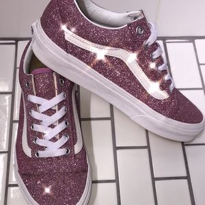 Vans lurex glitter sparkle pink old skool